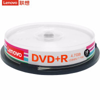 联想（Lenovo）DVD+R 光盘/刻录盘 16速4.7GB 桶装10片 空白光盘