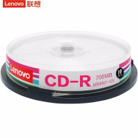 联想（Lenovo）CD-R 光盘/刻录盘 52速700MB 桶装10片 空白光盘