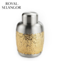 ROYAL SELANGOR锦绣东风金色茶叶罐小罐 #014453E