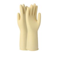 OIMG 橡胶手套 耐磨防水加长橡胶劳保手套 N108 100双/件 单位:件