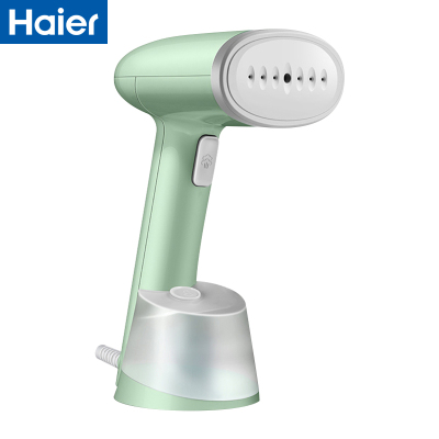 海尔(haier)手持挂烫机HY-GW2502L 平挂两用 干湿双烫 即烫即穿 轻巧便携 强劲蒸汽 防烫面板 熨斗挂烫机