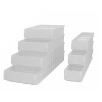 苏识 FG013 货架分隔式零件盒 小分隔片 ( 颜色：白色) 抽屉式塑料物料盒