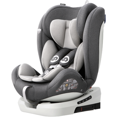 路途乐 车用儿童安全座椅 360度旋转可坐躺