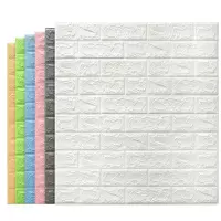 墙纸自粘泡沫3d立体墙贴卧室装饰防水防潮防撞软包墙面贴纸壁纸 XZ