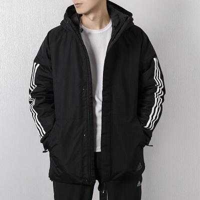 Adidas阿迪达斯男装防风保暖休闲连帽外套棉服CY8624