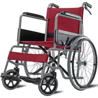 AIR GRASSE 轮椅折叠轻便手动轮椅车 酒红色 HQ10 单位:台