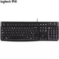 罗技(Logitech)K120键盘/有线键盘/办公键盘/笔记本有线键盘黑色
