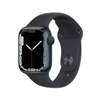 Apple Watch Series 7 GPS版 41mm 午夜色铝金属表壳 午夜色运动型表带