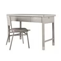 制式学习桌椅(三斗桌+学习椅)套装钢制学习桌椅