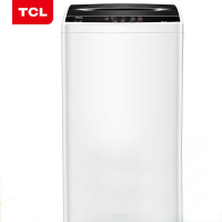 TCL TB-V80全自动波轮洗衣机 金属机身 一键脱水 24小时预约 护衣内筒8公斤 亮灰色