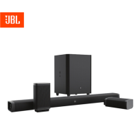 JBL BAR5.1电视回音壁音响+视易(eVideo)三合一点歌机K300 无线话筒 KTV音响套装