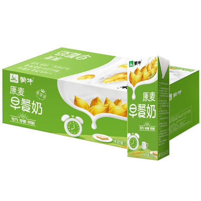 [3月生产]蒙牛 早餐奶原麦香味 200ml*24盒