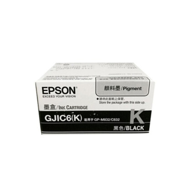 爱普生(Epson)GJIC6(K)黑色墨盒 适用于爱普生打印机(GP-M832/C832机型)墨盒/墨水