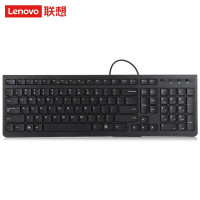 联想(lenovo)K5819 有线键盘 办公键盘 巧克力键盘 电脑键盘 黑色