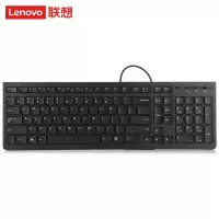 联想(lenovo)K5819 有线键盘 办公键盘 巧克力键盘 电脑键盘 黑色