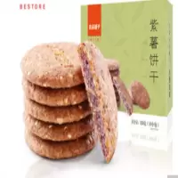 良品铺子紫薯饼干 粗粮 220g/盒(整件12盒)
