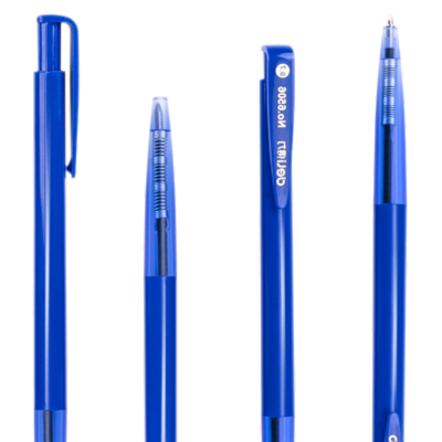 得力6506 圆珠笔中油笔 原子笔 得力0.7mm按动60支蓝色