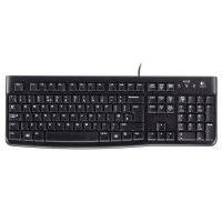 罗技(Logitech) K120 键盘/有线键盘/办公键盘/笔记本有线键盘 黑色