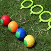 新绿天章 幼儿园脚转球运动甩脚球单脚玩具 颜色随机 可定制