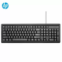 惠普(hp) K100 有线办公键盘 笔记本台式机电脑办公商务键盘 全键盘带小键盘 黑色