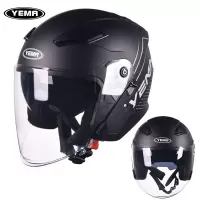 野马 头盔 YM639S 头围 54-61cm 3C认证 防雾 磨砂黑 10个起订(个)