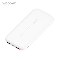 沃品 WOPOW 移动电源 10000mAh充电宝 移动电源L07 白色