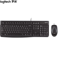 罗技(Logitech)MK120 键鼠套装 有线键鼠套装 办公键鼠套装 笔记本键盘 联想全尺寸 黑色