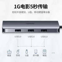 秋叶原(CHOSEAL) HDMI转VGA转接线器