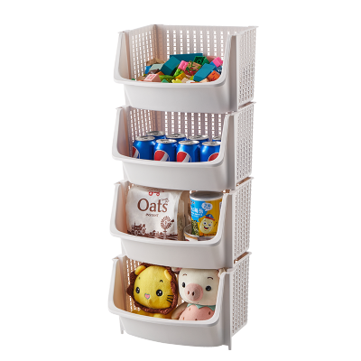 星优儿童玩具收纳架书本置物柜家用书架绘本架零食多层置物架