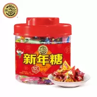 徐福记(Xu fuji)糖果礼盒新年糖桶550g组合缤纷什锦糖混合袋装喜糖结婚12罐/箱(两箱起发)