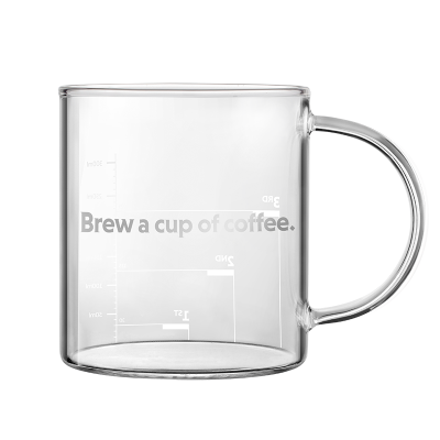 北鼎(buydeem)咖啡饮品杯 玻璃杯咖啡杯 高硼硅玻璃 透明白