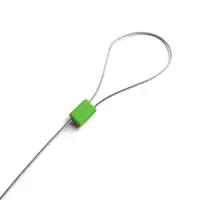 安赛瑞(SAFEWARE)抽紧式方头钢丝铅封(100根装 货柜车防盗钢丝封条 黄色 Φ1.8×400mm YX