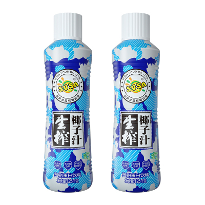 苏萨SUSA 生榨椰子汁 椰奶 1.25L×2瓶装 植物蛋白饮料