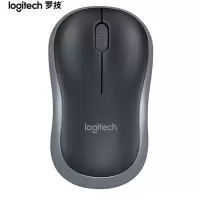 罗技(Logitech) M185 鼠标 无线鼠标 办公鼠标 对称鼠标 黑色灰边 带无线2.4G接收器 (SL)单位:个