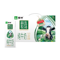 蒙牛(MENGNIU) 精选牧场纯牛奶 250mLx10盒 礼盒装 全脂纯牛奶10盒
