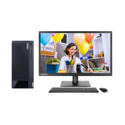 联想(Lenovo) E97s商用台式电脑i3-10105/8/1TB+256G固态23.8英寸(含正版杀毒软件)