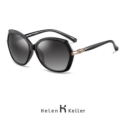 海伦凯勒墨镜女 偏光潮大 框时尚太阳镜 开车