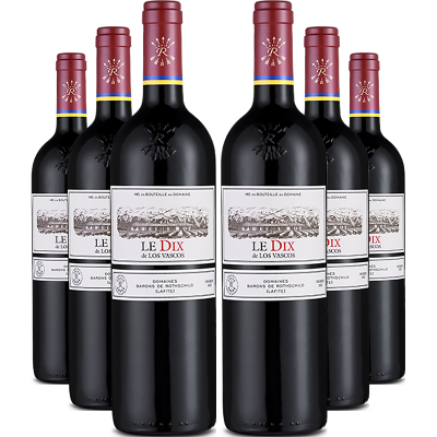 拉菲 巴斯克酒庄十世红葡萄酒750ML(六瓶装)
