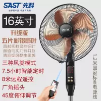 SAST先科 电风扇落地扇家用摇头遥控定时台式立式静音节能省电大风力扇16英寸 20英寸