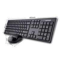 联想(Lenovo)键鼠套装KN101 无线键鼠套装 办公键盘鼠 标