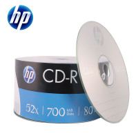 惠普(HP) 笔记本电脑CD-R光盘/刻录光盘/空白光盘 52速700MB 50片塑封装