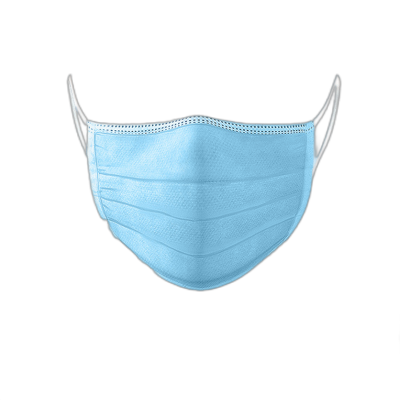 一次性防尘口罩单片 独立包装 蓝色