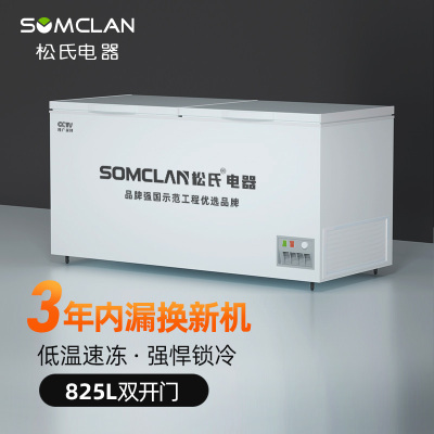 松氏商用大冷冻柜 825L 卧式冷柜单温单箱大容量超低温冰柜 BC/BD-998 高端工程款