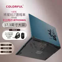 七彩虹将星X17-AT 17.3英寸笔记本(i7-12700H RTX3060L 16G 512G 144Hz 苍珀蓝)