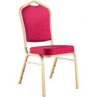 酒店宴会椅子铝合金背靠椅布艺红色1.2厚管壁 单位:张
