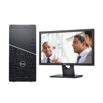 戴尔(Dell)成铭3991商用台式电脑整机 21.5英寸显示器(I7-10700 8G 1T+128G 2G独 三年)