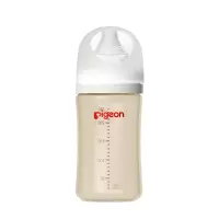 贝亲(Pigeon)奶瓶 自然实感第3代奶瓶 PPSU奶瓶 宽口径PPSU奶瓶 婴儿奶瓶 240ml L号 6个月以上