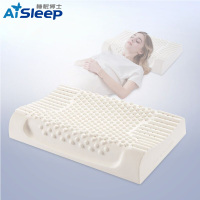 睡眠博士(AiSleep) 乳胶释压按摩枕成人款护颈枕枕芯 单人乳胶枕安睡枕