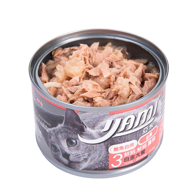 亚米亚米进口成幼猫罐头160g金枪鱼鲜虾蟹柳棒纯肉宠物零食湿粮12罐