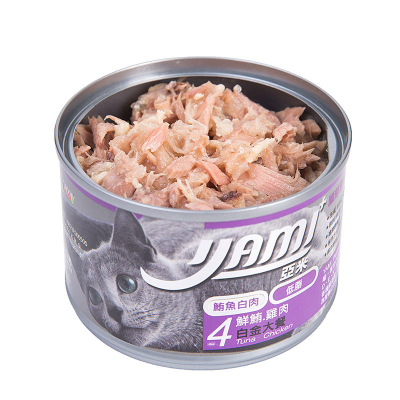亚米亚米进口成幼猫罐头160g金枪鱼鸡肉纯肉宠物零食湿粮12罐